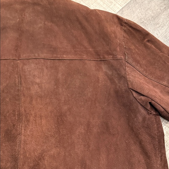Vintage GUESS Men's Dark Brown Suede Shirt Jacket - Picture 11 of 16